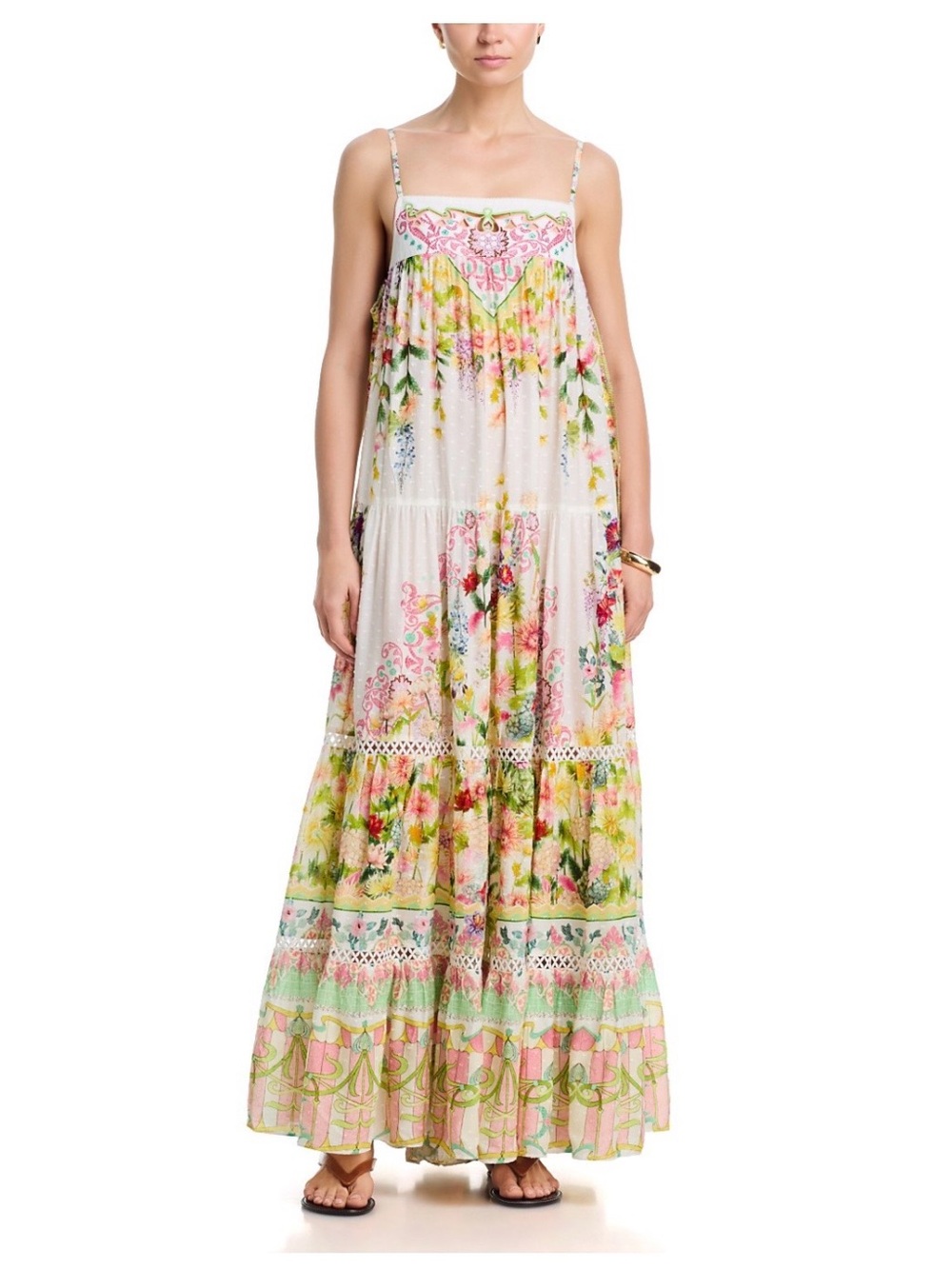Camilla Maxi Sundress with Pastel Accents - Picture 2 of 11